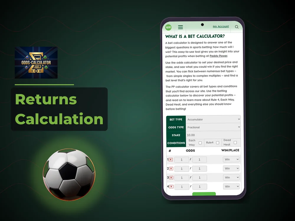 Odds Calculator Uk - Returns Calculation