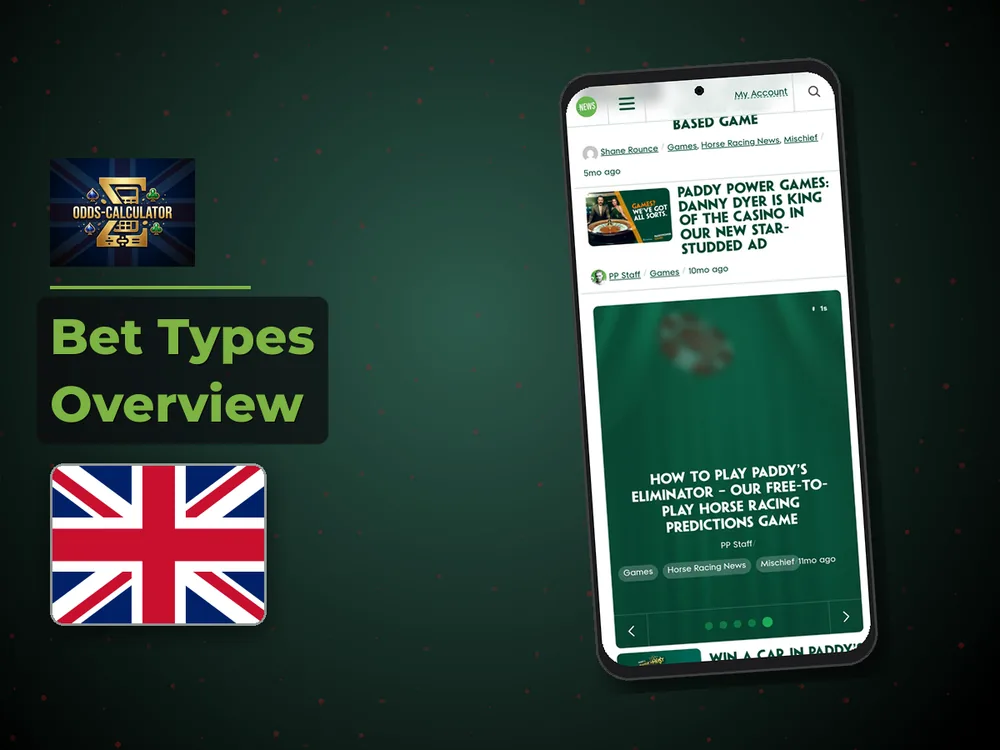 Odds Calculator Uk - Bet Types Overview