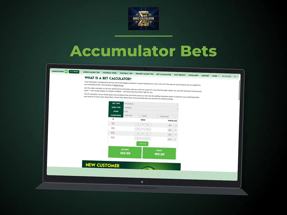 Odds Calculator Uk - Accumulator Bets