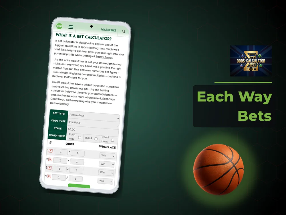 Odds Calculator Uk - Each Way Bets